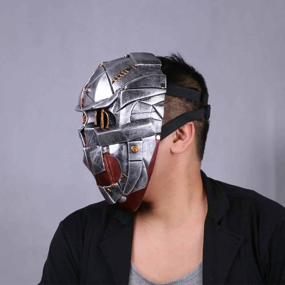 Cos Hot Game Dishonored Helmet Wearable Masks Cosplay Corvo Attano Mask Hard Resin Halloween Party (7)
