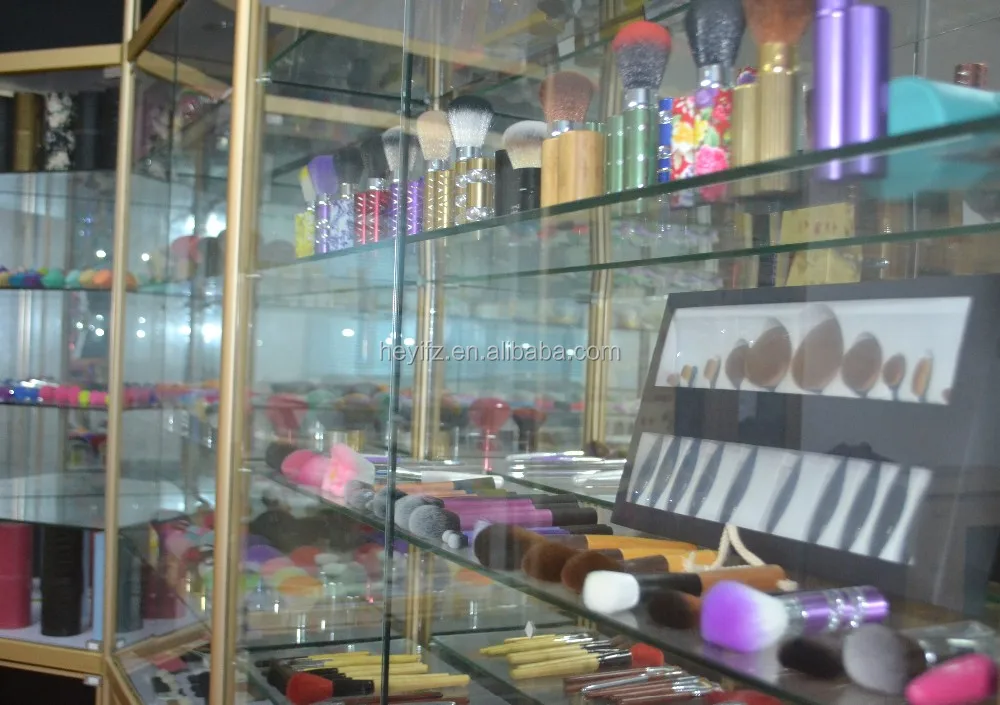 新ラウンドトップソフト人工毛スマート歌舞伎メイクブラシで金属ハンドル多色 問屋・仕入れ・卸・卸売り