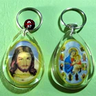 Chinese Supplier Wedding Picture Crystal Acrylic Custom Logo and Shape Keychain