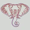 Elephant Pattern Custom Design Hotfix Rhinestone Transfer Design