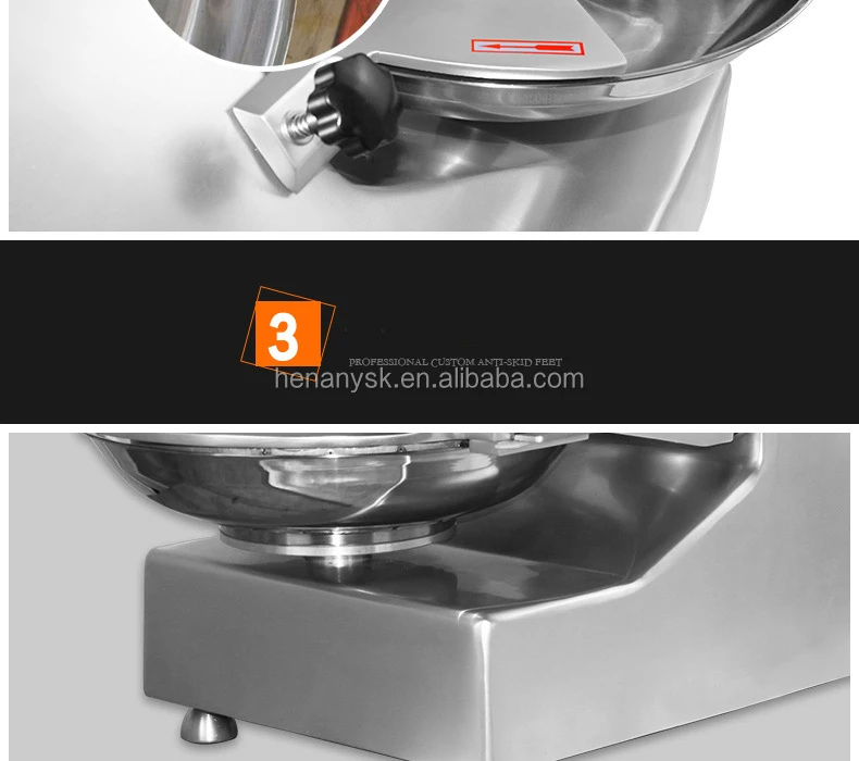 Commercial Multifunction Full Automatic High Speed Chopping Food Meat Vegetable Chopper Bowl Cutter Machine
