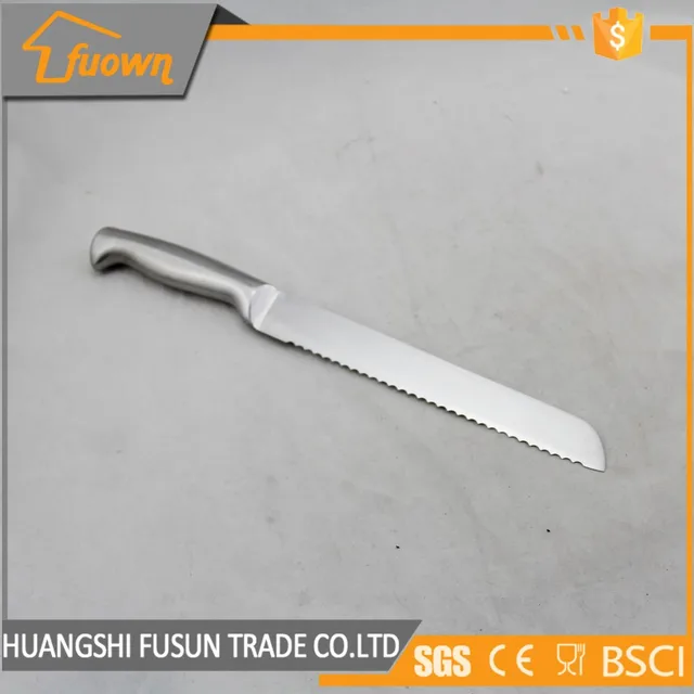 stainless steel kitchen knife serrated blade steak bread knife