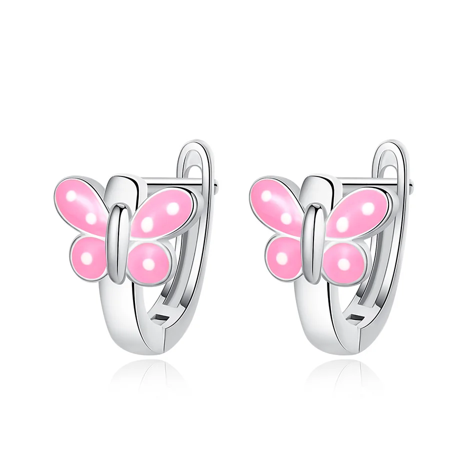 Wholesale Custom 925 Sterling Silver Earrings Pink Butterfly Shape Earrings fit Gift Women Wedding Wearing
Wholesale Custom 925 Sterling Silver Earrings Pink Butterfly Shape Earrings fit Gift Women Wedding Wearing