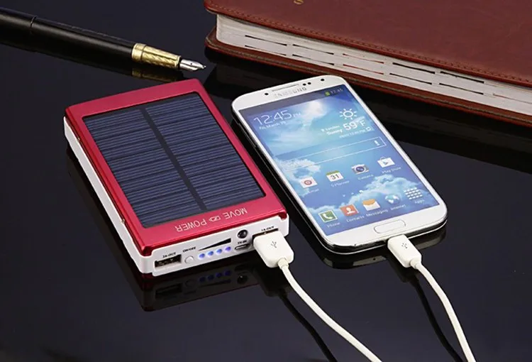 High quality solar power bank charger 20000mah with 2 USB output - ANKUX.COM