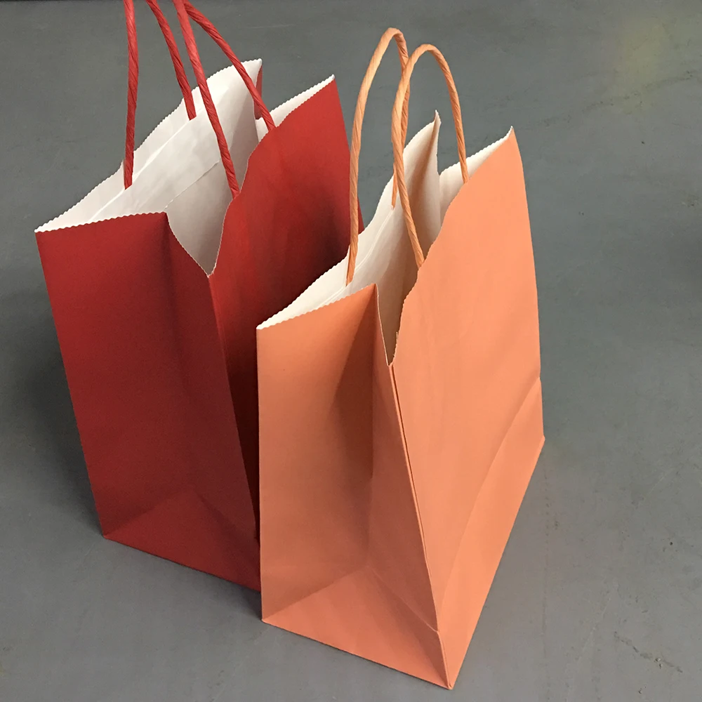 environment-friendly brown kraft paper bag with logo printing