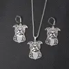 2019 Silver Hollow Cute Dog Puppy Dog 3D Lover Memorial Pet Necklace