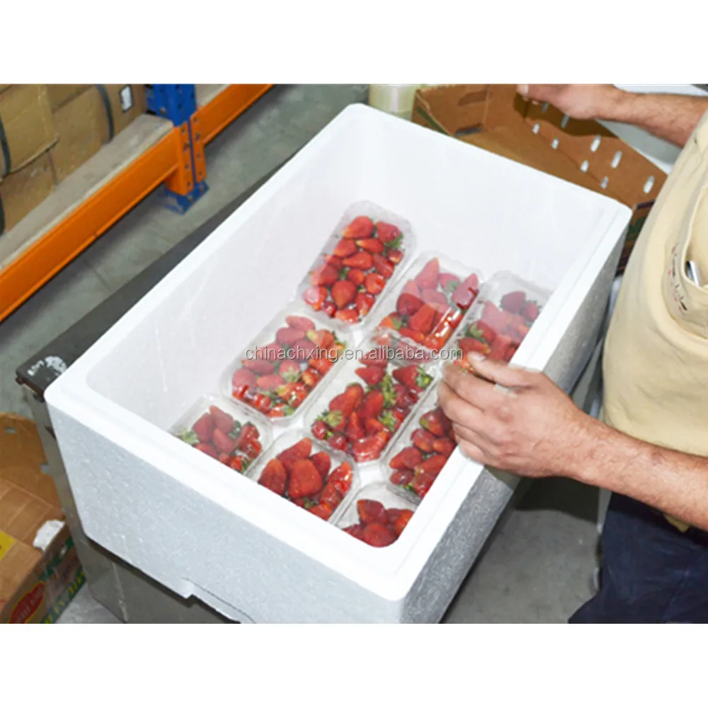 Insulation EPS foam boxes for strawberry fresh fruit shipping box