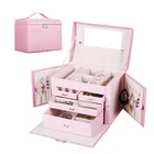 mdf pu leather storage jewellery box and bag in Chinese