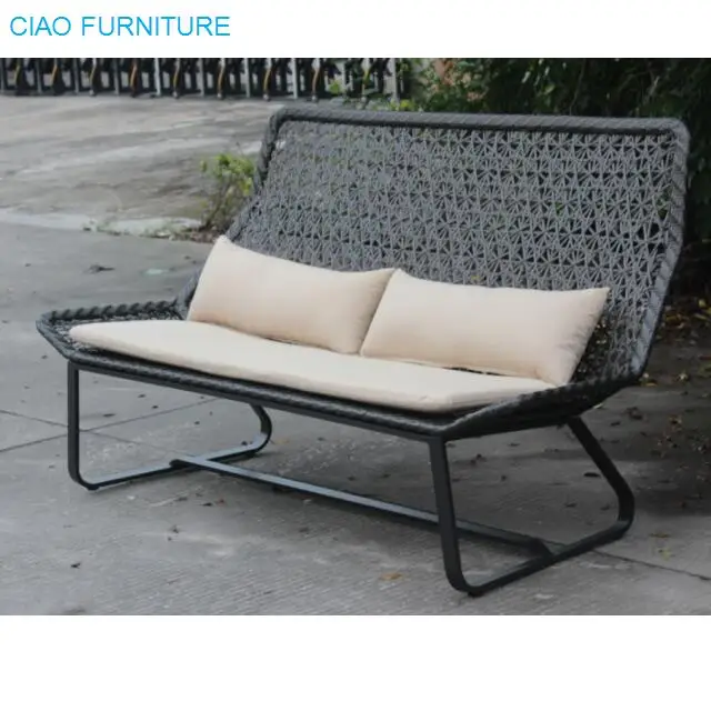 Outdoor Furniture All Weather Resin Wicker Sofa