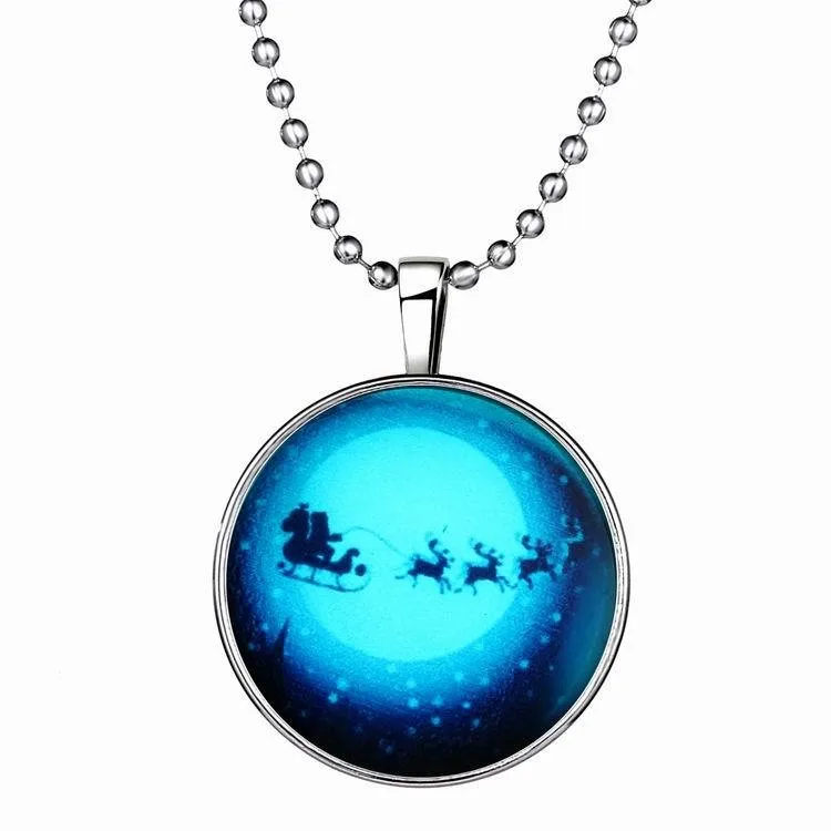 Christmas Men And Tree New Fashion Glowing Necklace Wolf Moon Necklace, moon glow in the dark,Glowing Jewelry, See as pictures
Christmas Men And Tree New Fashion Glowing Necklace Wolf Moon Necklace, moon glow in the dark,Glowing Jewelry, See as pictures
