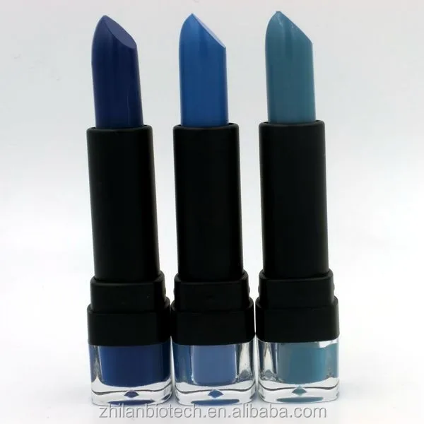 new fashion color blue lipstick with private label