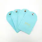 custom flap closure cotton flannel packaging pouch bag for jewelry with buckle