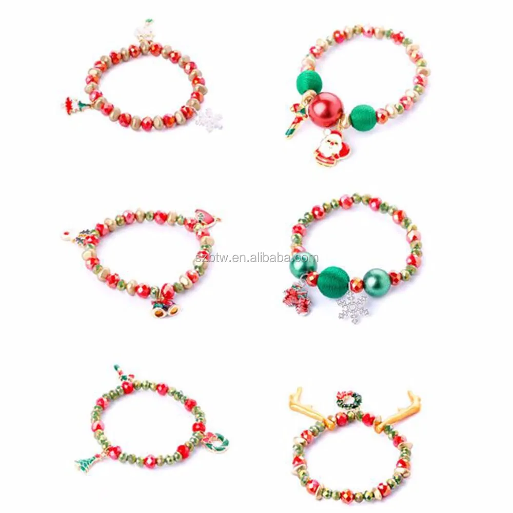 santa claus necklace snowman elk christmas tree christmas gift