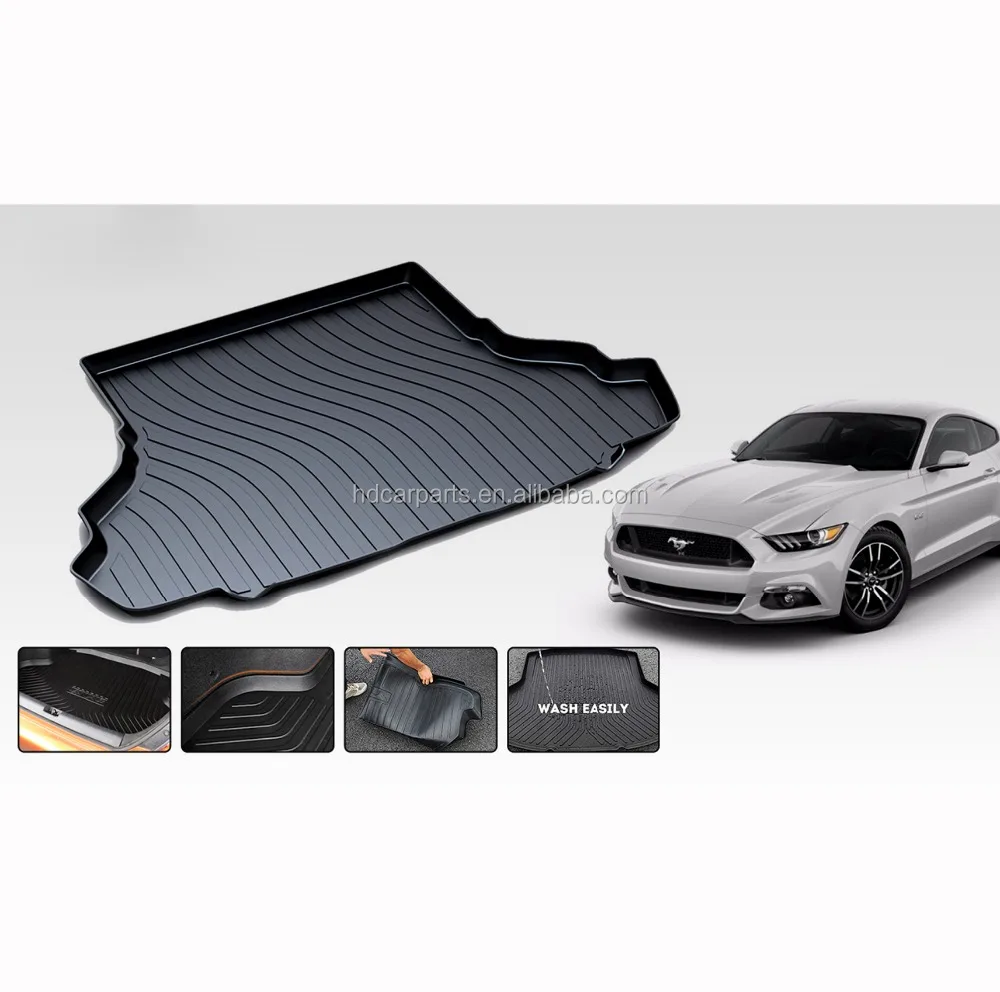 car trunk 3d mat,car boot anti-skid mat,car floor mat for Mustang 2015-2017