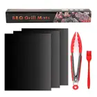Amzone hot sale PFOA free 500times reusable Non-stick Grill mat sef of 5