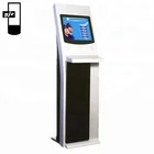 24 inch touch screen all in one pc advertising mobile phone charging kiosk design with 2d barcode scanner