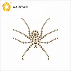 High quality spider design stud heat transfer iron on garment