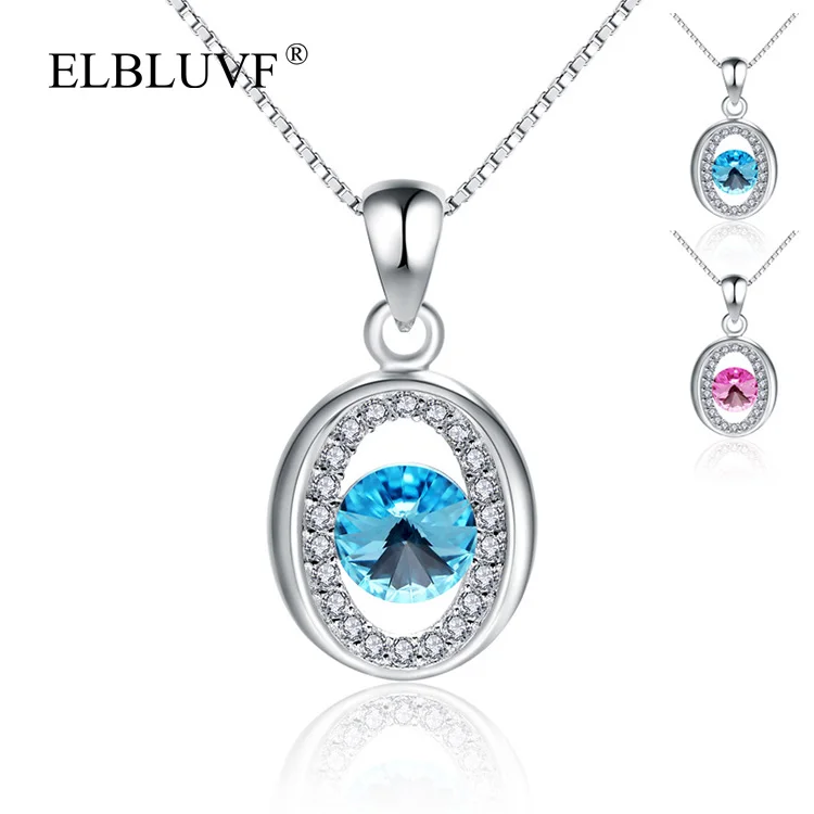 ELBLUVF 925 Sterling Silver Womens Blue Pink Zircon Ellipse Circle Pendant Jewelry for Gift
ELBLUVF 925 Sterling Silver Womens Blue Pink Zircon Ellipse Circle Pendant Jewelry for Gift