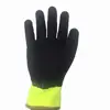 Nitrile sandy coated with double acrylic terry loop liner cold resistant/wear resistant/waterproof/warm work gloves for winter