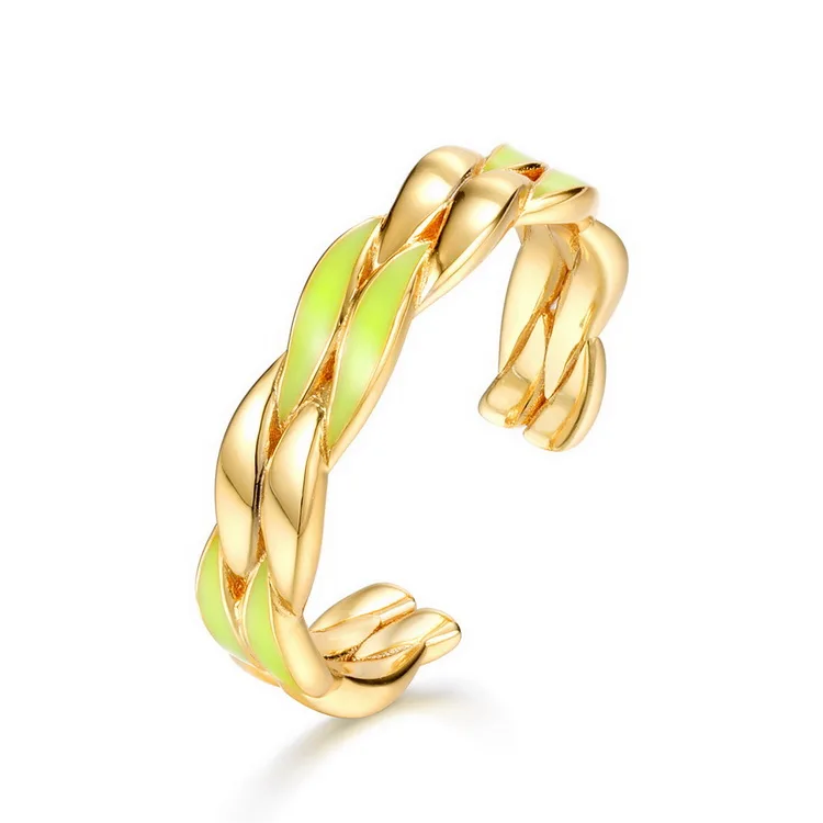 Direct Wholesale Best Selling Fashion Creative Closed Chain Colorful Rings Simple Retro Winding Twist Open Ring Gold Women Gift
Direct Wholesale Best Selling Fashion Creative Closed Chain Colorful Rings Simple Retro Winding Twist Open Ring Gold Women Gift