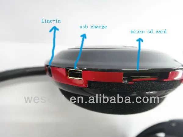 cute sports stereo wireless headset with tf card mp3 player - ANKUX.COM