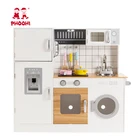 Hot selling children pretend role play kids wooden play set kitchen toy for toddler