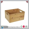 Japanese feature unfinished pine wooden CD storage box for controller 30x22x16cm