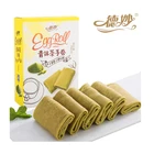 Delicious 136g Crispy Matcha Flavored Egg Roll Cookies for Sale