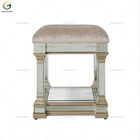 Mirrored Dressing Stool for Bedroom Furniture