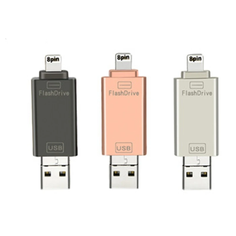 Kismo Metal USB Flash Drive Mobile U Disk USB Flash Disk OTG Pendrive for iPhone X 8 7 6 ipad Air 2 Android Phones, Gray;silver
Kismo Metal USB Flash Drive Mobile U Disk USB Flash Disk OTG Pendrive for iPhone X 8 7 6 ipad Air 2 Android Phones, Gray;silver