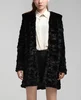 YR694 Classic Style Real Mink Patch Work Hooded Fur Coat