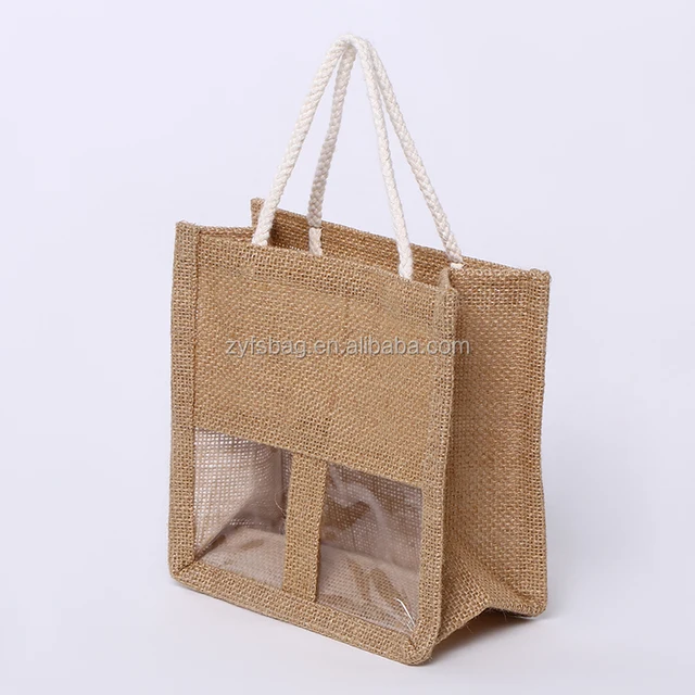 small jute gift bag