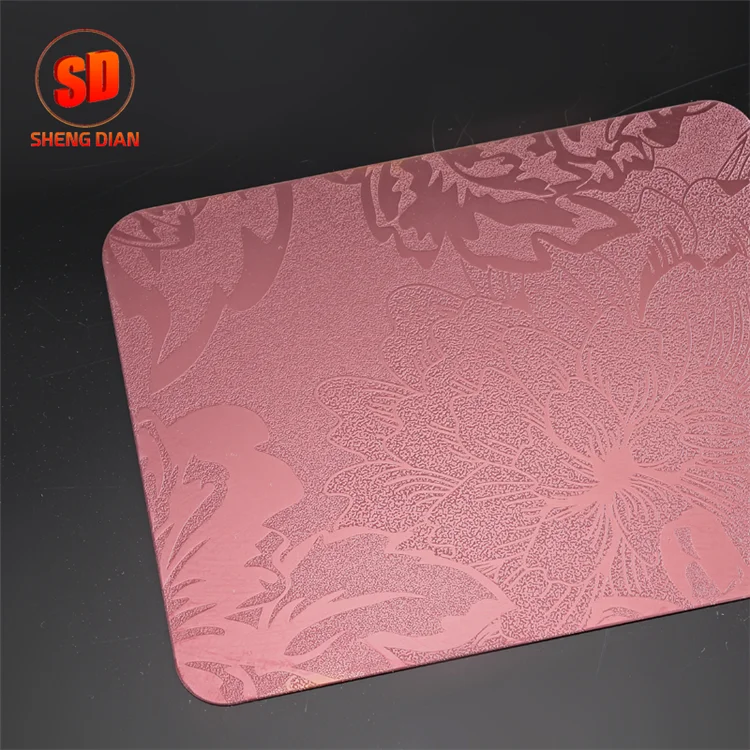 High Quality Best price per kg PVD Coated Embossed INOX SS316 Stainless Steel Plate for Kinds of Decorations