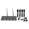 4 Channel wireless conference capacitive microphone system with 4 handheld microphones