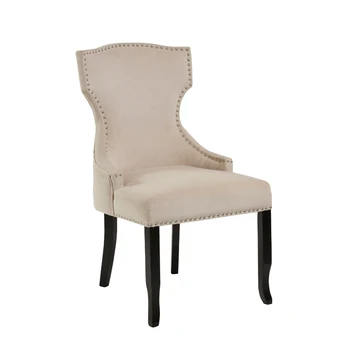 Accent Chair With Stud Fabric Dining Chair Hl 6006 View Leather