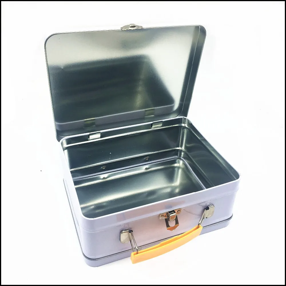 christmas tin with handle gift tin box  product type: food grade