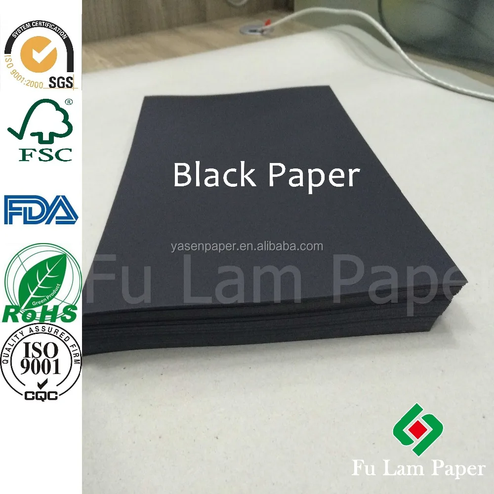 400gsm black cardboard 70*100cm black paper