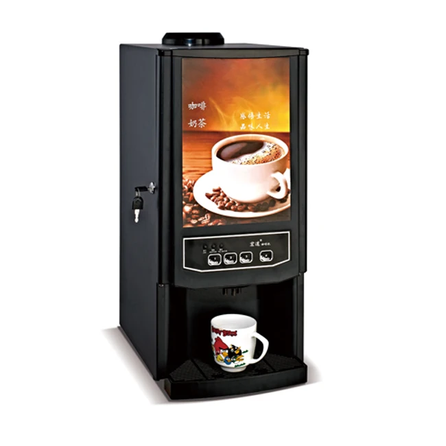 Entièrement automatique de bureau machine à café instantané avec trois saveurs