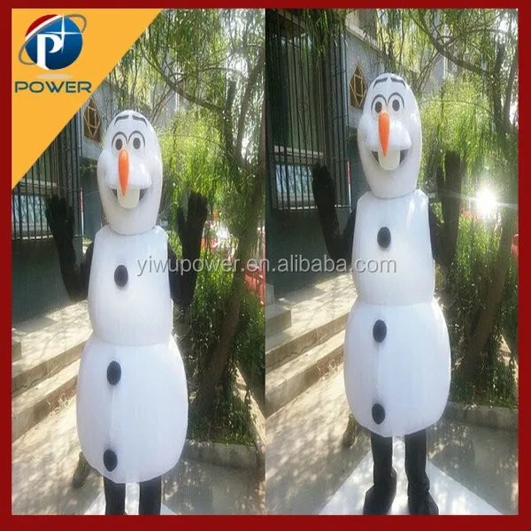 Yiwu завод Индивидуальный заказ костюм талисмана, снеговик Олаф талисман для взрослых