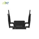 Black Qualcomm Atheros 9531 chipset 4G LTE cellular RJ45 Ethernet port 12V car wifi router