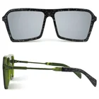 Wholesale square oversized green black sunglasses handmade acetate eyewear