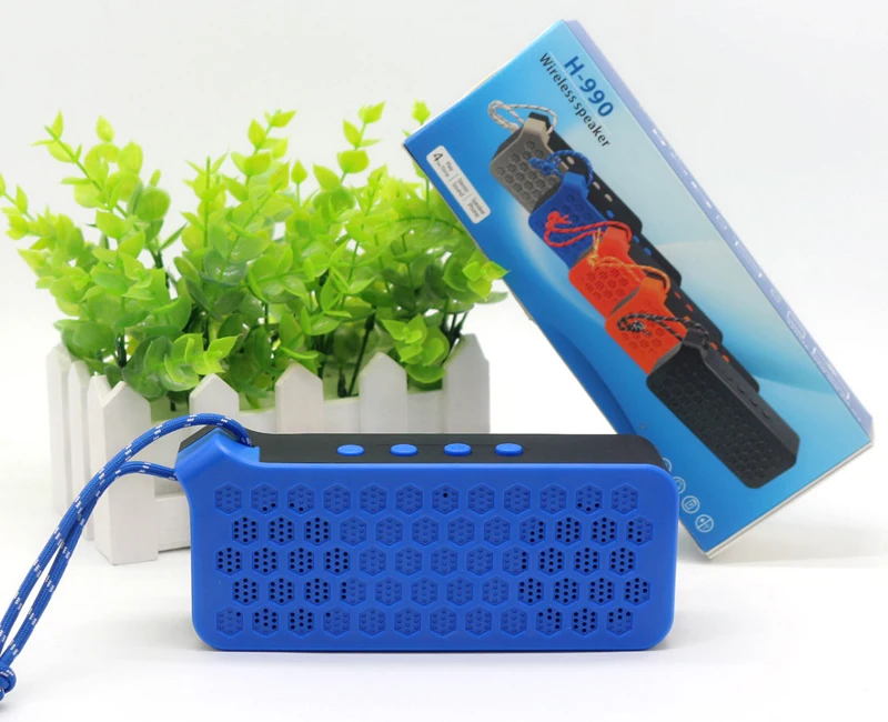 H-990 best selling Stylish Mini outdoor Wireless speaker bt 4.2 hands free speaker subwoofer - ANKUX.COM