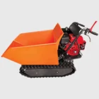 mine dumper gasoline power barrow rubber tracked dumpers