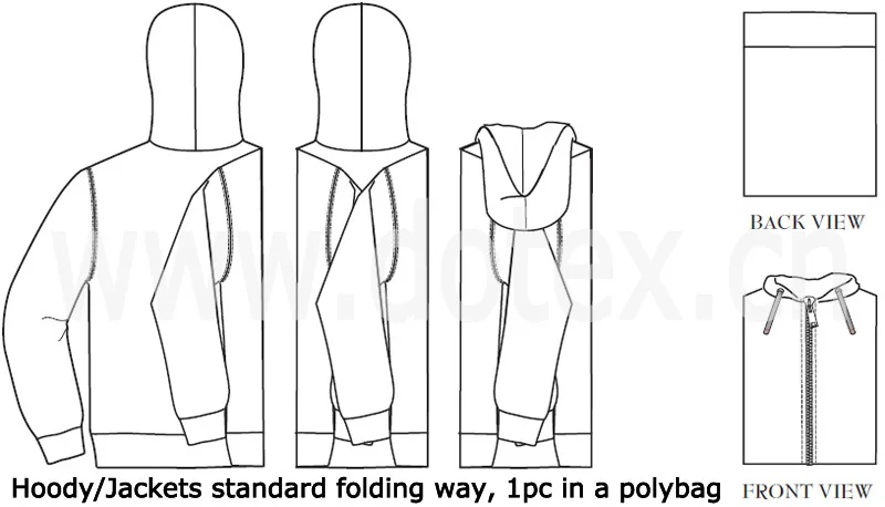 Jackets fold packing