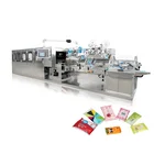OEM individually wrapped wet wipes/Moist Towelette / wet tissue folding and packing machine