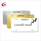 Laser Aluminum License Plates White Laser