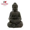 Wholesale Polyresin Sitting Buddha Statue with Lotus leaf resin buddha statues