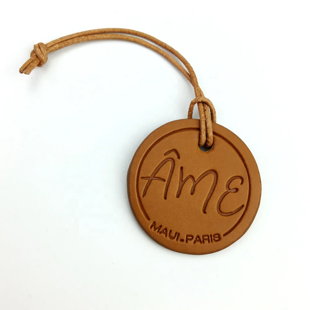 Garment faux leather rope hang tag clothing brand tags with silkscreen print, Full color or pms on 1 or 2 sides
Garment faux leather rope hang tag clothing brand tags with silkscreen print, Full color or pms on 1 or 2 sides
