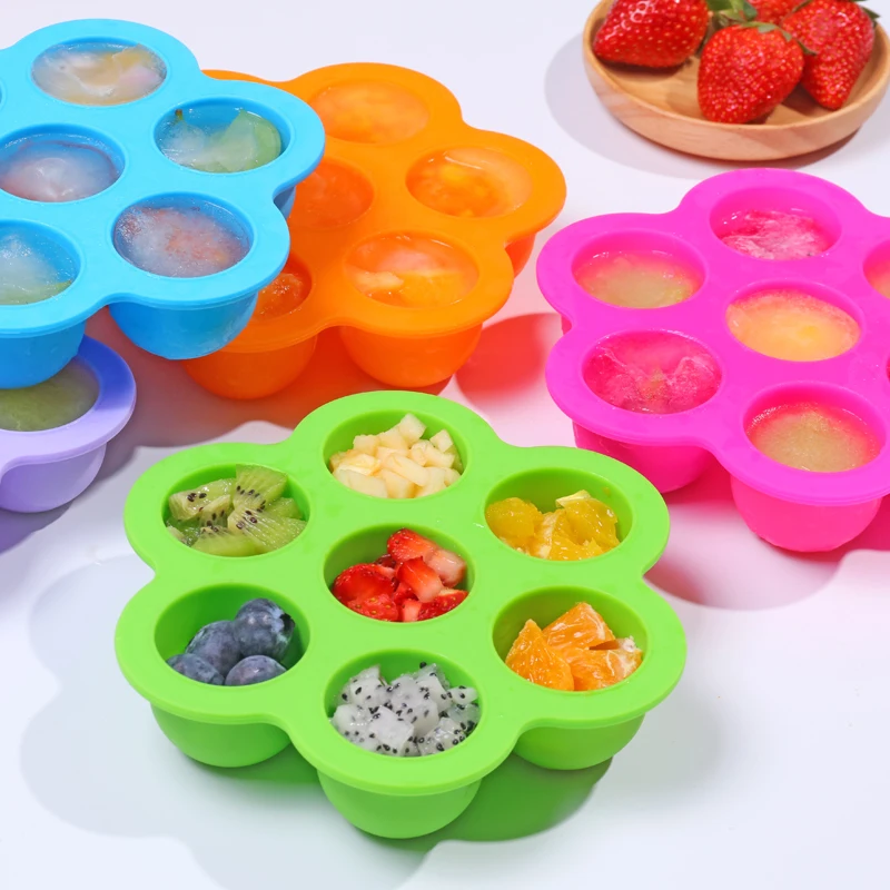 7 Cavity BPA Free Silicone Baby Food Freezer Storage Container Tray , Silicone Baby Food Storage, Customized
7 Cavity BPA Free Silicone Baby Food Freezer Storage Container Tray , Silicone Baby Food Storage, Customized
