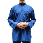 2019 100% cotton short design Malaysia Arab Kaftan Muslim men thobe